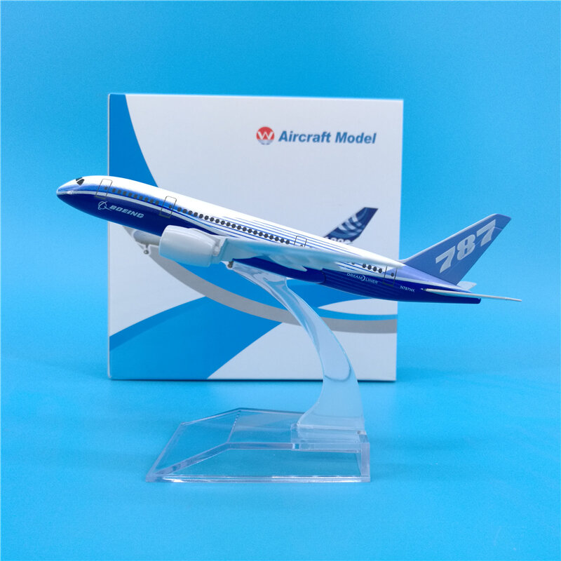 Самолеты 16 см, модель самолета Боинг B787, модель самолета из металла под давлением, детские подарки, дисплей детской игрушки