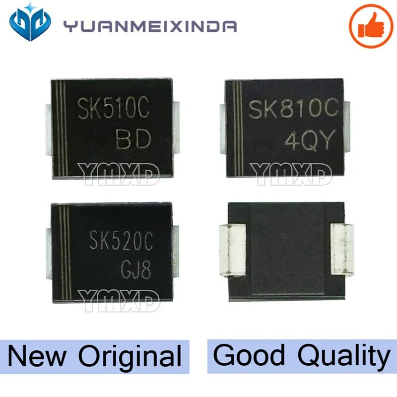 Diodo rectificador Schottky Original, SK510C, SK520C, SK810C, SS5150, MB510, MB810, SMC/DO-214AB, nuevo, en Stock, 10 unidades por lote