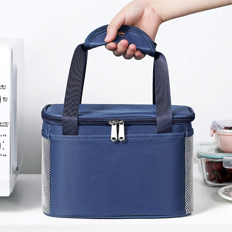 Портативная сумка для ланча, новинка, Термоизолированный Ланч-бокс, сумка-холодильник, сумка для пикника, контейнер для ужина, школьные сумк...