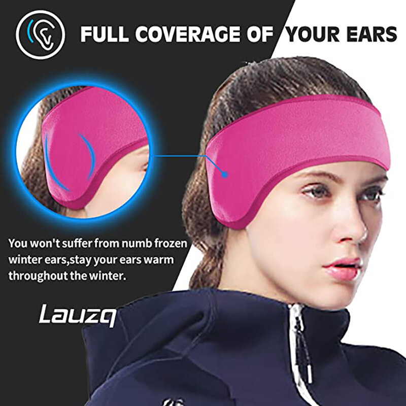 Winter Ear Warmer Headband Cold Weather Ski Muffs Non-Slip Fleece Ear Cover for Women Men Kids Outdoor Activities