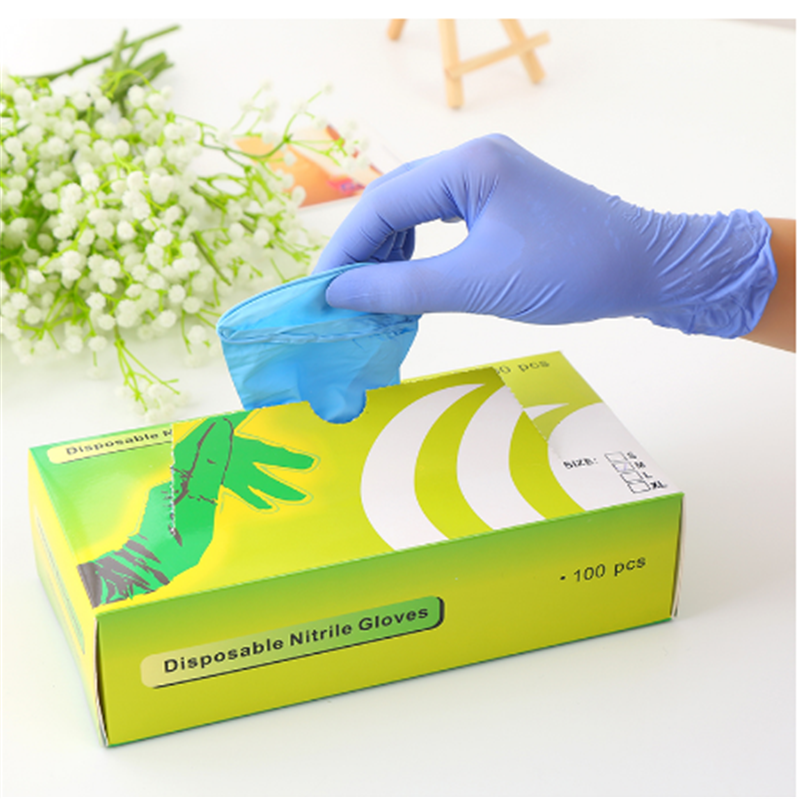 10-100 pièces jetables gants en Nitrile imperméable à l'eau allergie nettoyage lavage résistant à l'huile de laboratoire électronique gants de travail