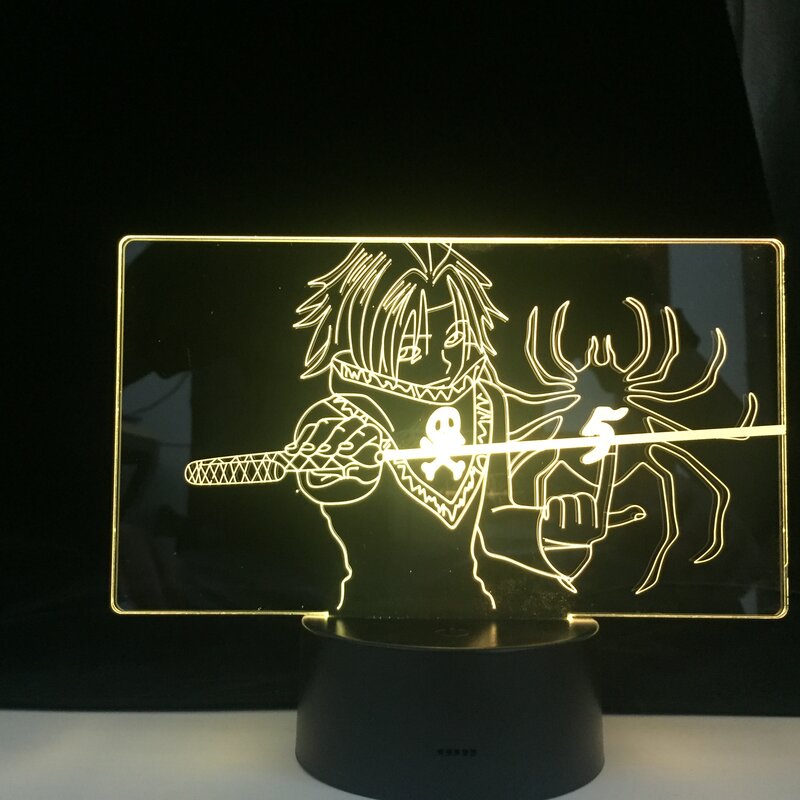 FEITAN PORTOR LED ANIME LAMPE HUNTER X HUNTer Anime licht 3d 16 Farben Fernbedienung Ändern Led Nachtlicht Hause dekor Geschenk