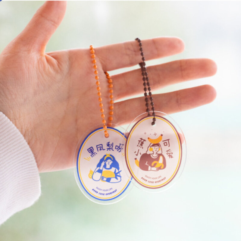 Kawaii Acrylic Pendant Collection of beautiful ins style literary and personality acrylic pendants womens keychain lanyard