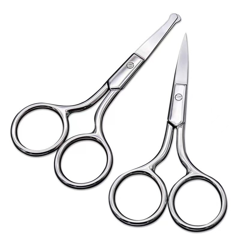 Stainless Steel Small Nail Tools Eyebrow Nose Hair Scissors Cut Manicure Facial Trimming Tweezer Makeup Beauty Tool