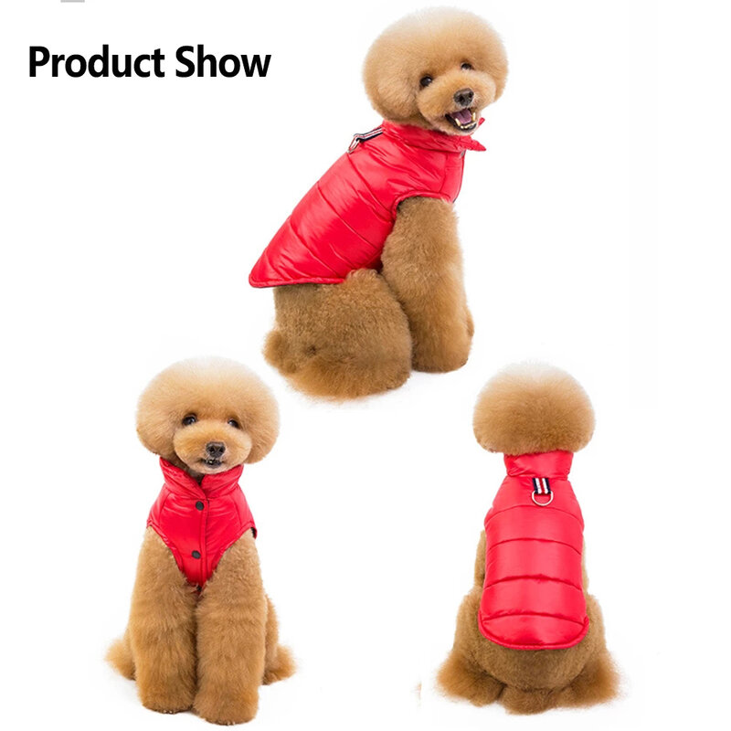 Roupas para cães pequenos para baixo inverno colete roupas para filhote de cachorro gatinho chihuahua bulldog francês roupas casaco impermeável