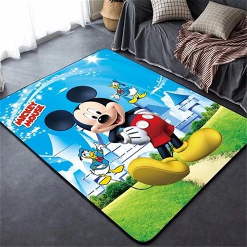 Disney Kids Play Mat  80x160CM Carpet for Living Room Floor Mat Bedside Hallway Doormat  Bedroom Carpet Home Decoration