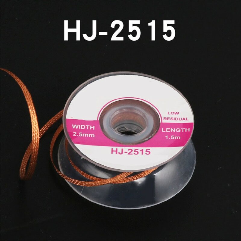 1.5M 1-3.5mm Desoldering Braid Tape Copper Welding Solder Remover Soldagem Tin Sucker Cable Lead Cord Flux Repair Tools