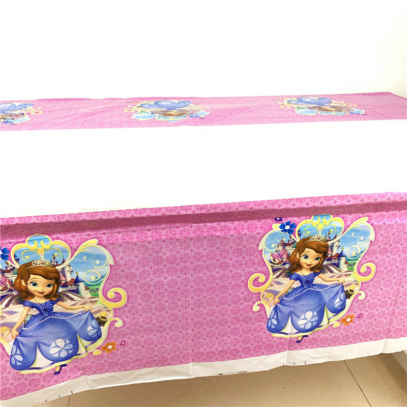 Assiettes jetables thème Disney Sofia fête d'anniversaire tasses serviettes de table décorations de fête de princesse nappe bannières fournitures de fête