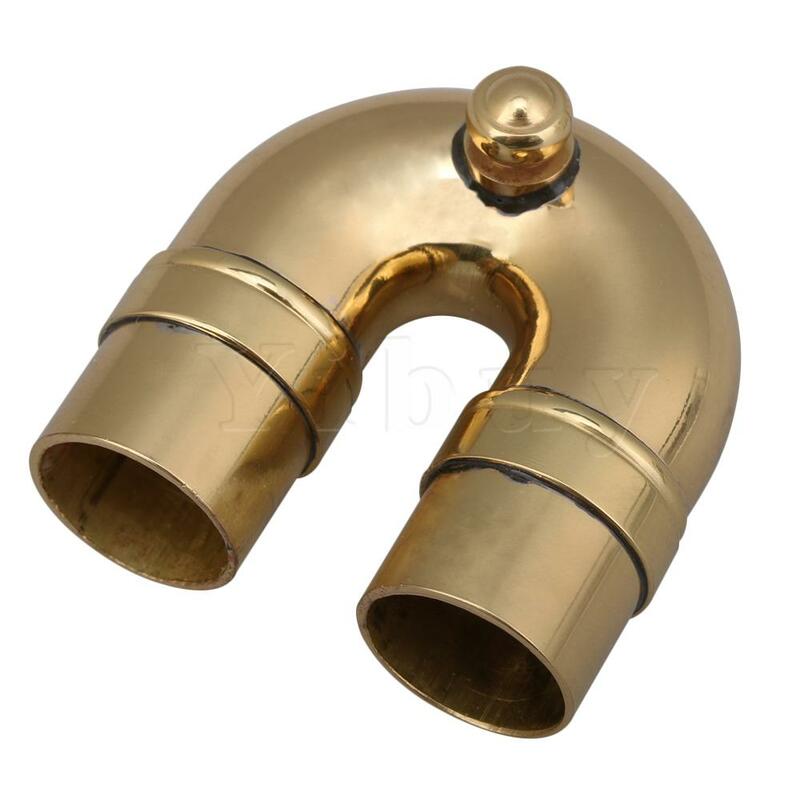 Yibuy – trompette en cuivre doré, Tube coudé en forme de U 2 # Mini tuyau pièces de rechange