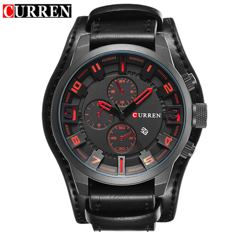 CURREN 2020 Quartz Mens Watches Fashion personality Top Brand Luxury Leather Men Watch Casual Sport automatic Chronograph Simple