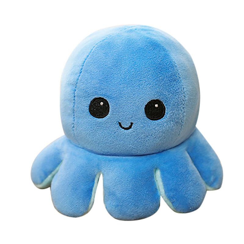 Octopu-muñeco de peluche Reversible de doble cara para niños, juguete de peluche de pulpo Reversible para el hogar, para decoración del hogar