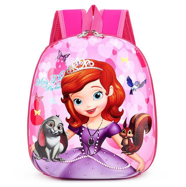 Disney dos desenhos animados das crianças congelados elsa anna mochila para meninas 95 carro meninos padrão mochila jardim de infância bonito