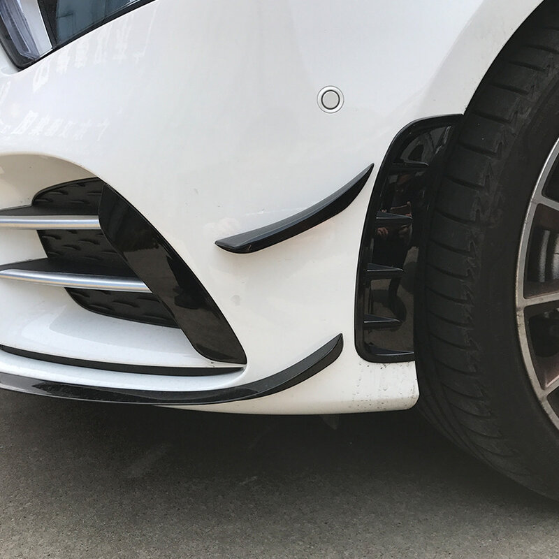 Передние противотуманные фары для украшения лезвия Накладка подходит для Mercedes-Benz A-Class A180L A200L 2019 аксессуары переоборудование экстерьера комплект