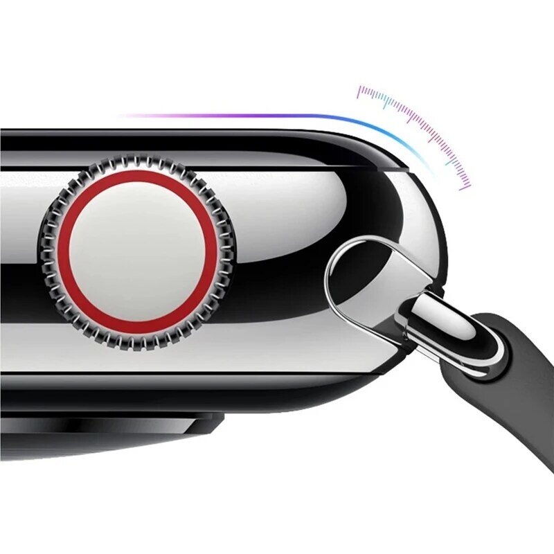 Protector de pantalla para Apple Watch, película protectora completa transparente, cristal no templado para iWatch Series 7, 38mm, 42MM, 40MM, SE