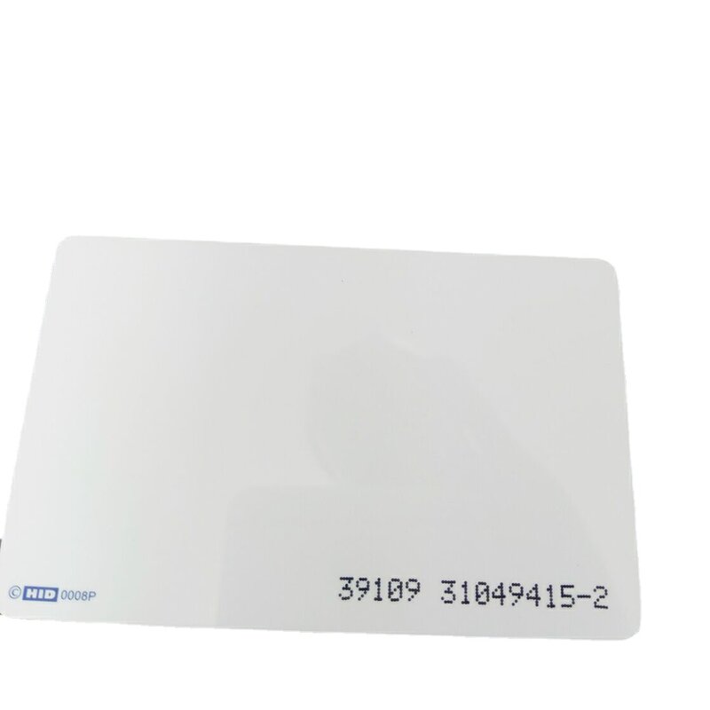HID Corporation 1386 ISOProx II PVC Gloss Finish Imageable Proximity Access Card Tanpa Slot Punch ISOCARD 125KHz 26Bit