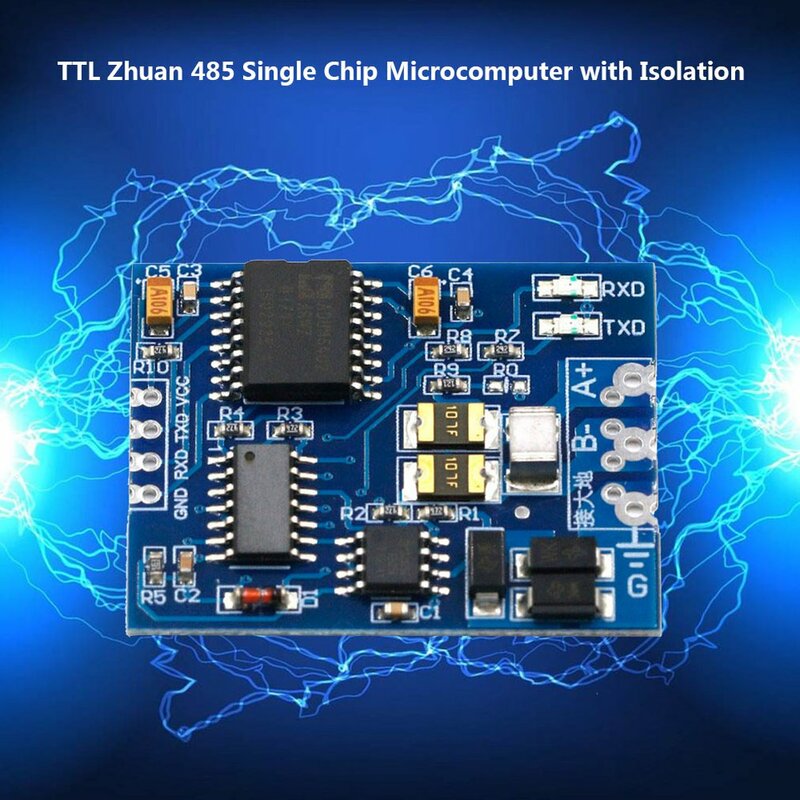 TTL przejdź do modułu RS485 sprzętowa automatyczna kontrola przepływu moduł szeregowy UART poziom wzajemnej konwersji moduł zasilania 3.3V 5V