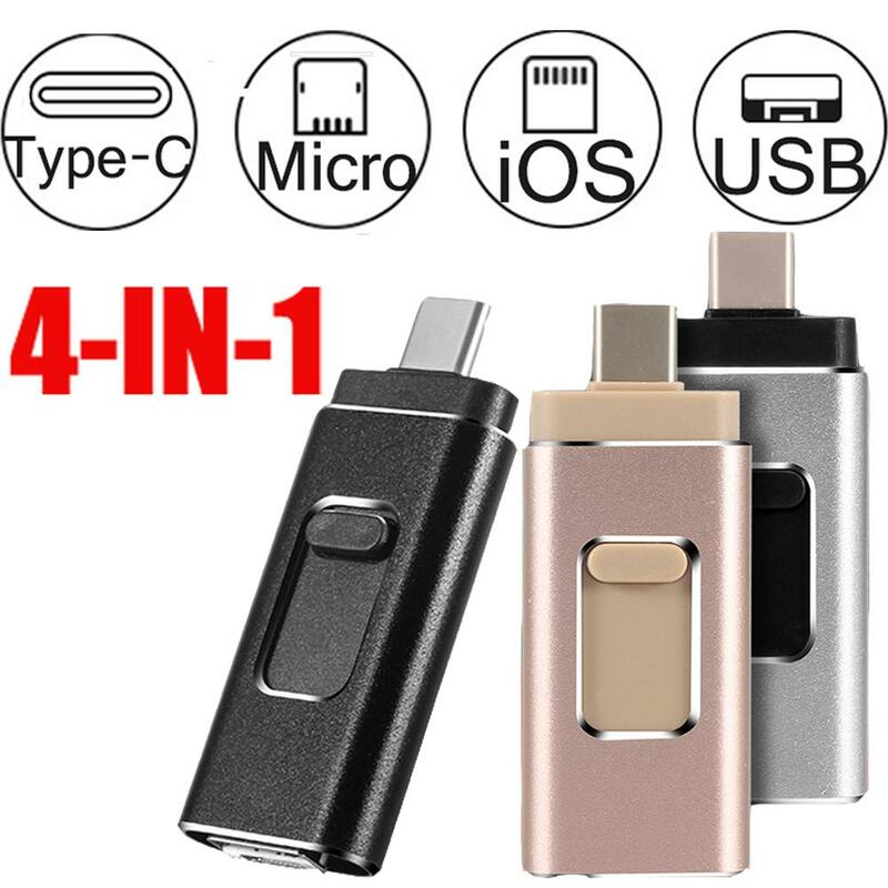 USB Flash Drive Photo Stick สำหรับ Iphone Android โทรศัพท์ประเภท C Micro SD 128GB 64GB 32GB 256GB TF Card หน่วยความจำ Usb Stick 3.0 Pendrive