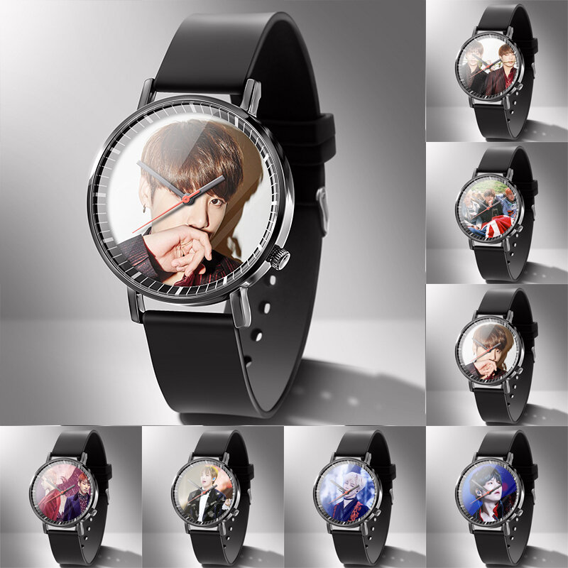Relojes de goma para hombre, relojes Diy, 1 pieza, personalizable, con logotipo de foto, reloj con imagen, mecanizado, hora, envío directo, regalo familiar