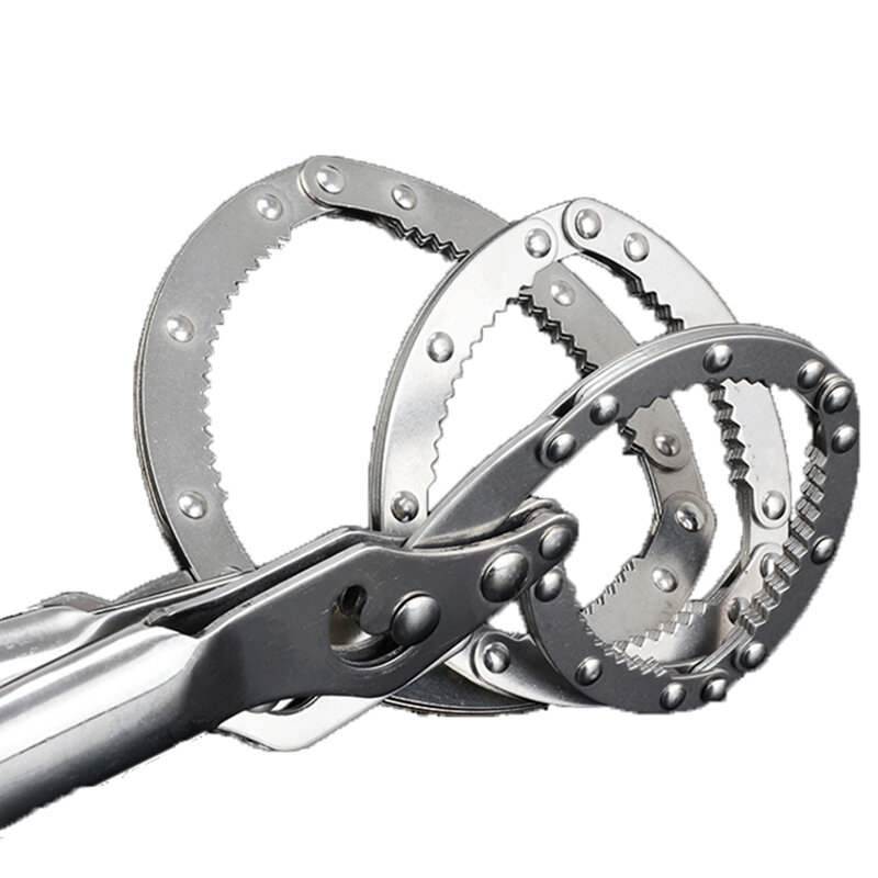 تعزيز محدود Ferramentas 55-75/75-95/95-115 مللي متر الفولاذ المقاوم للصدأ فلتر زيت مفتاح إزالة أدوات حزام المفك أداة اليد