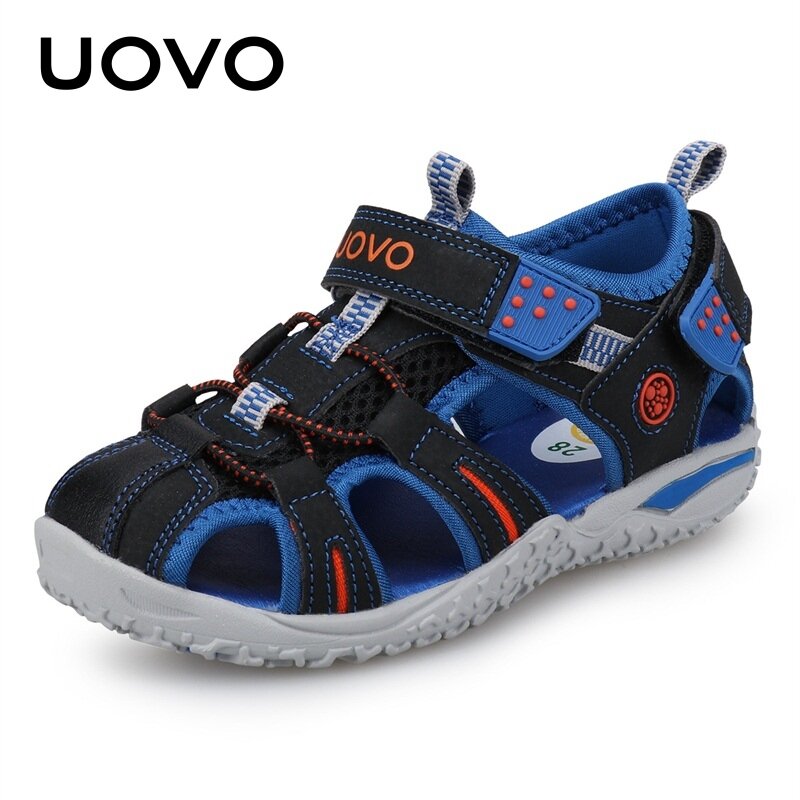 UOVO-أحذية شاطئ صيفية للأطفال ، صنادل أطفال ، أحذية فتيات صغيرات وأولاد ، يورو #24-38