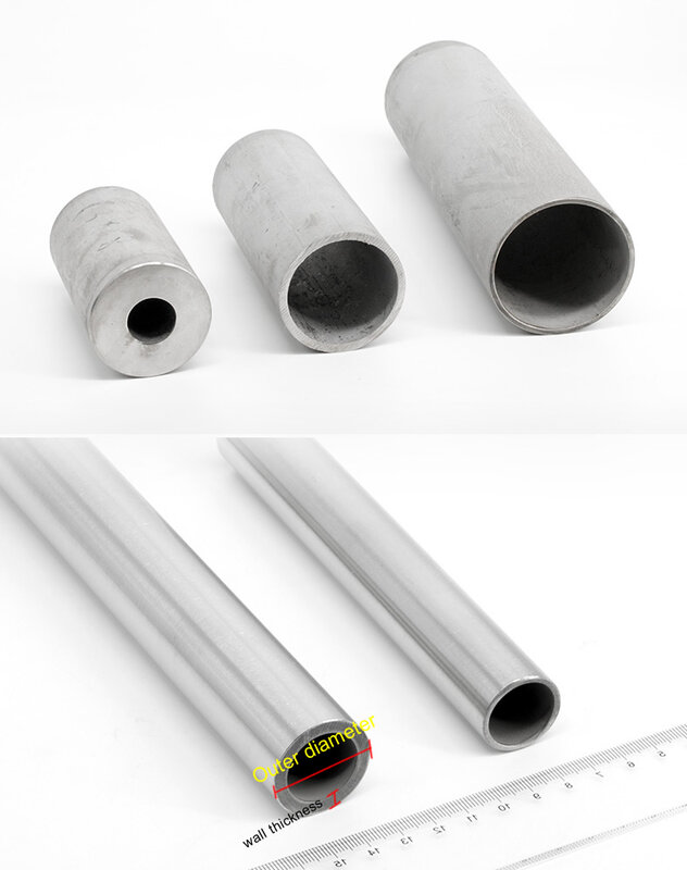 304 tubo di acciaio inox di precisione tubo, OD14x2.5mm, diametro Esterno 14 millimetri, spessore della parete 2.5 millimetri, diametro interno 9 millimetri, la tolleranza 0.05 millimetri