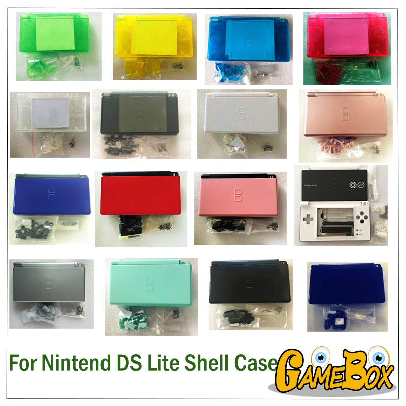 Pièces de rechange complètes pour Nintendo DS Lite N DSL, kit de boîtier avec tournevis, coque, plusieurs couleurs