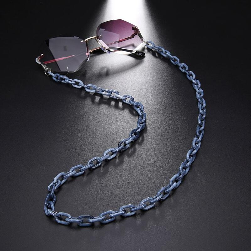 Teamer Fashion Glasses Chain for Women Acrylic Sunglasses Chains Lanyard Straps Cords Chic Eyeglasses Holder Neck Chains Rope