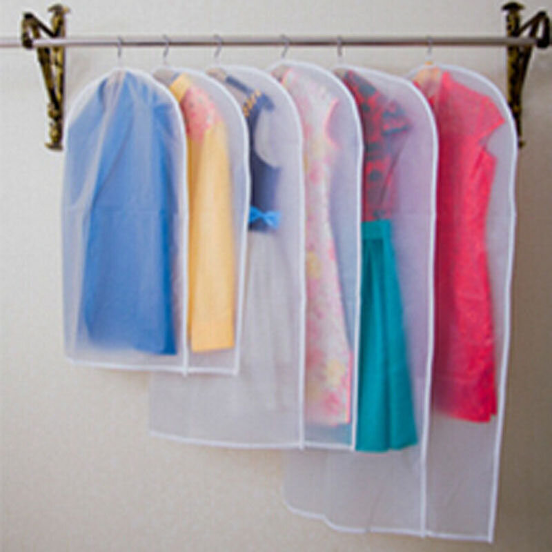 Bolsas de almacenamiento transparentes para armario, cubierta antipolvo colgante para ropa, traje, abrigo, 1 ud.