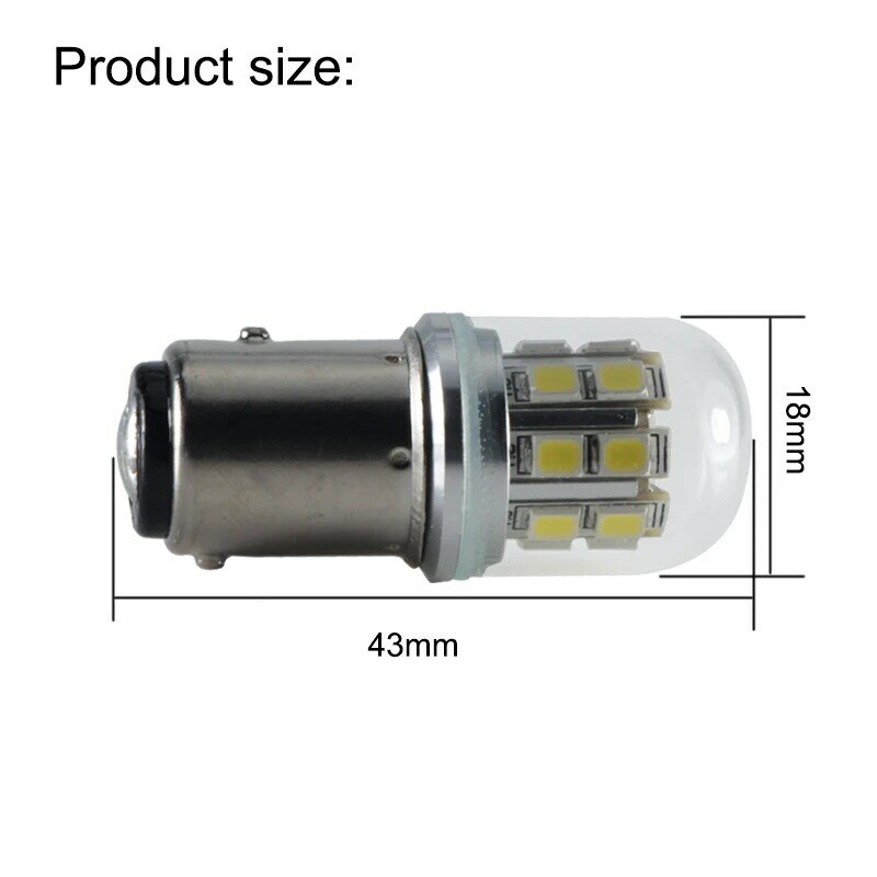 Светодиодная автомобильная лампа Bombilla BAY15D P21/5 Вт, 1157, 6 в, 12 В, 24 В, 48 В, 3 Вт
