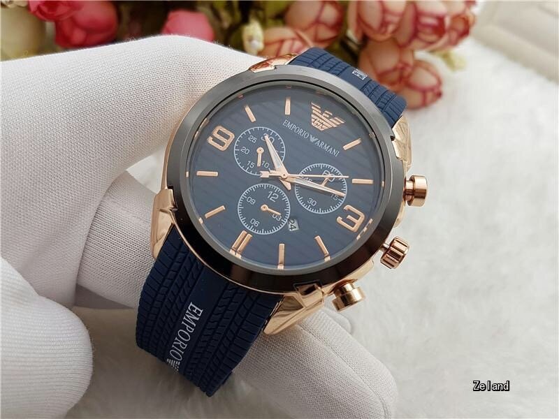 Luxo armani-alta qualidade quartzo famoso topo relógios das mulheres dos homens relógio de pulso banda de aço masculino esportes relógio feminino 9856 orders
