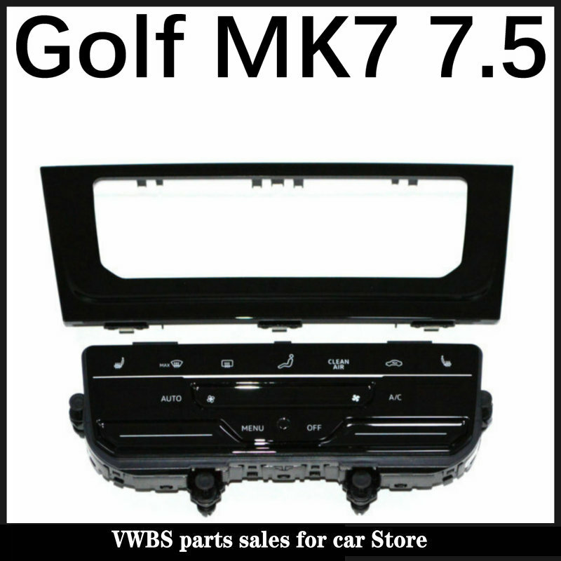 شاشة LCD تعمل باللمس لوحة تكييف الهواء التلقائي تكييف الهواء التبديل ل VW Golf 7 Golf mk7 mk7.5 جولف 7.5 جولف R