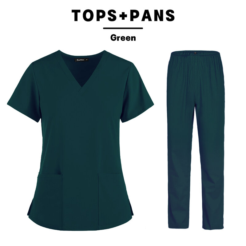 Медицинская одежда, Скрабы, детские штаны для кормления эластичная медицинская униформа для летняя униформа медсестер женщин, тонкая светильник ткань с коротким рукавом