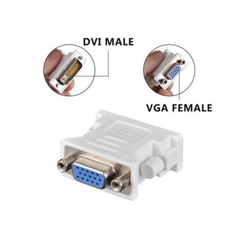 En stock DVI D mâle vers VGA femelle adaptateur convertisseur VGA vers DVI/24 + 1 broche mâle vers VGA femelle adaptateur convertisseur chaud