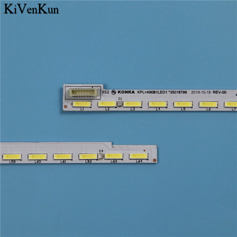 Fita de led para retroiluminação de tv, kit de linha para barras konka led50x1200af kpl + 490b1led1*35018796 35018797 35018798