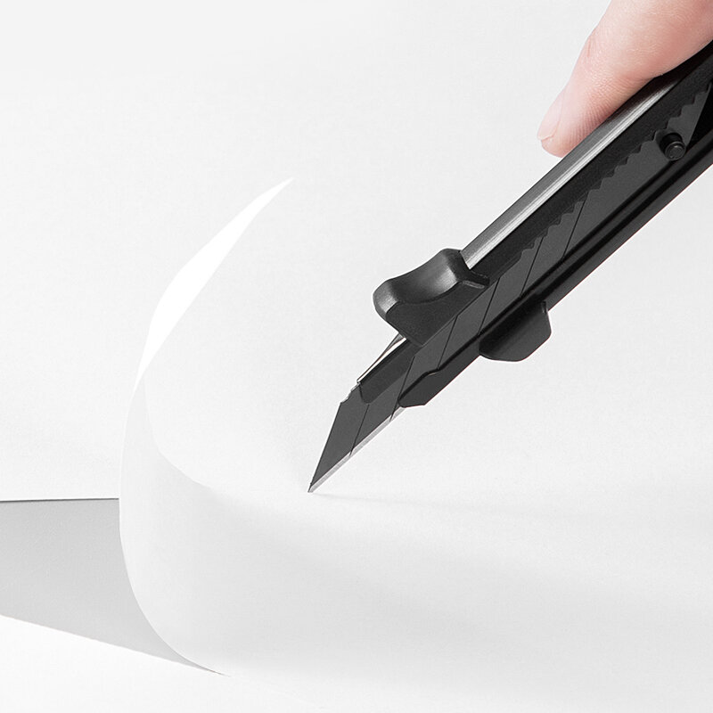Youpin FIZZ-Multi-Function Retrátil Cutter Pen, Office Tool Knife com Grip, liga de alumínio, pequeno número, lâmina de metal