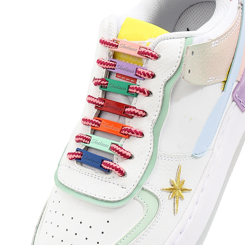 DIY Schnürsenkel schnalle Schuhe Dekorationen Sneaker Kits Metall Spitze Schnalle Stilvolle und geeignet für alle arten von flache Runde schnürsenkel