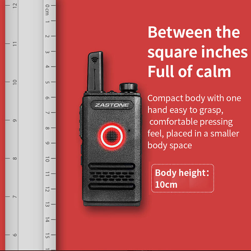 Zastone-Mini walkie-talkie X8, dispositivo de audio portátil, Radio de mano, Comunicador, Radio Ham bidireccional