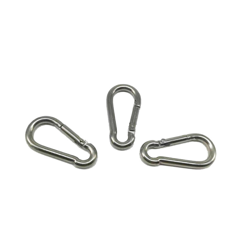 M4 4PCS Stainless Steel 304 Carabiner Carbine Snap Hook