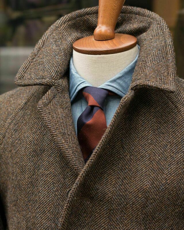 Пальто шерстяное мужское, твидовое, теплое, деловое, зимнее