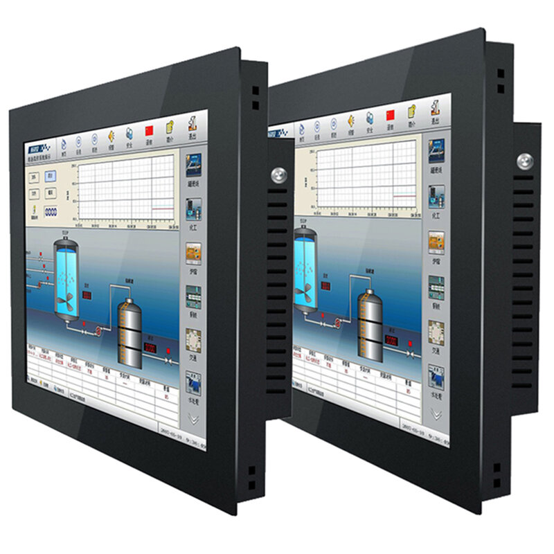 Ordenador Industrial integrado, Panel de PC todo en uno con pantalla táctil resistiva, i7-6500U de núcleo WiFi integrado, 18,5, 19 y 23,6 pulgadas