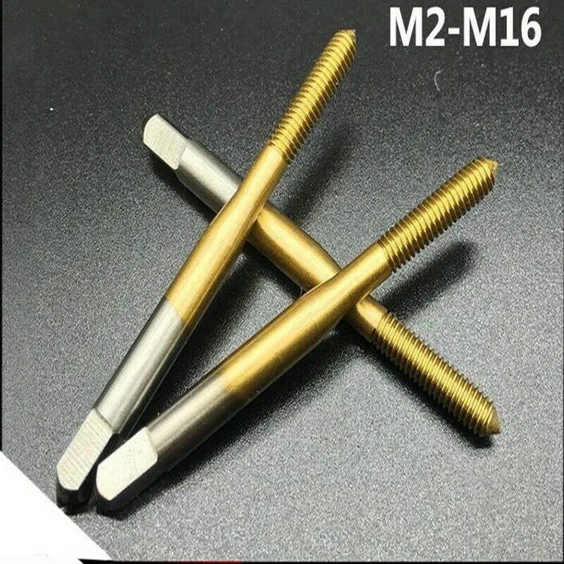 Robinet d'extrusion M2-M12 enduit d'étain, pour pièces en acier, fer, aluminium, filetage, 1 pièce, HSS6542