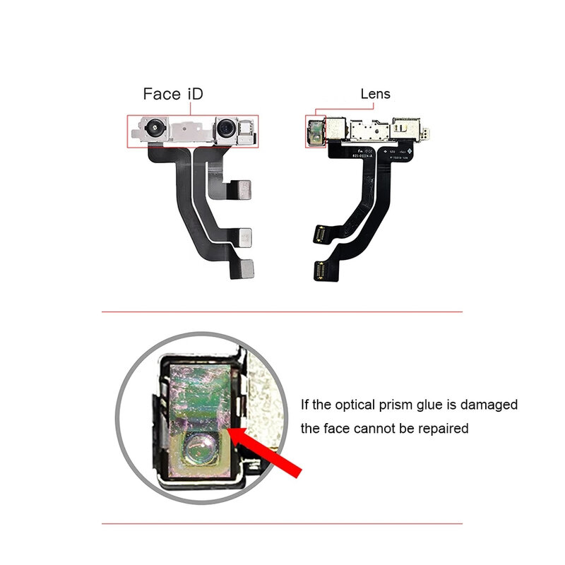 I2C Face ID Repair Optical Lens Original Glue Rubber Replacement Gasket For iPhone X-12 Pro MAX Dot Matrix Projector Repair Tool