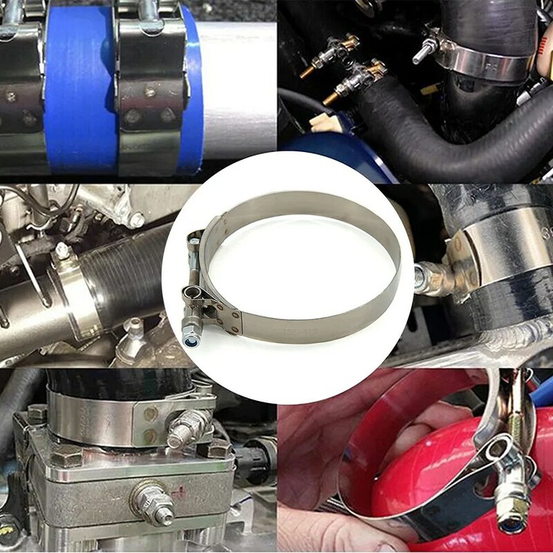1 Pc 2.0" 2.25" 2.5" 2.75" 3.0" 3.25" 3.5" 4.0" T-Bolt Exhaust Clamp Intake Turbo Exhaust Intercooler Silicone Coupler