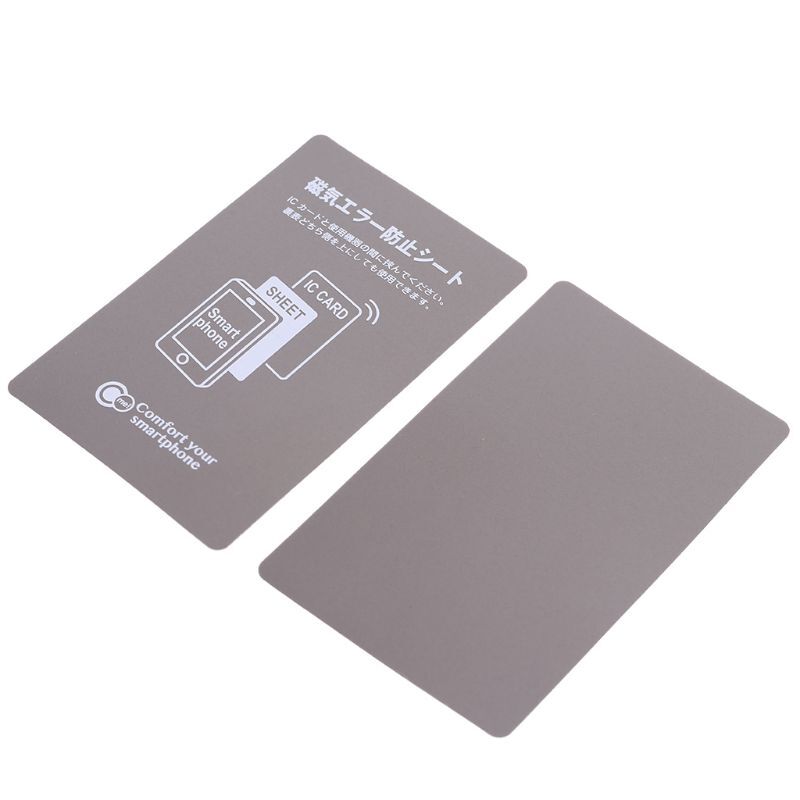 Autocollant NFC magnétique gris Anti-métal pour iphone, carte de contrôle d'accès au Bus de téléphone portable, fournitures de Protection de carte IC