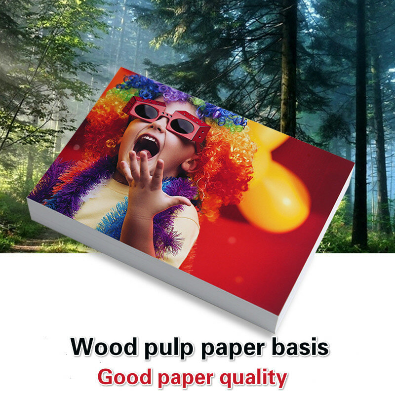 30 Sheets Glossy 4R 6inch 4x6 Photo Paper for Inkjet Printer Paper Imaging Supplies Printing Paper Photographic Color  Coated