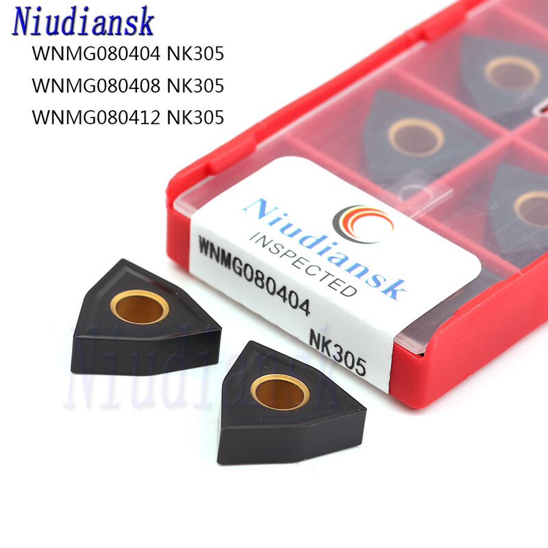Токарный станок с ЧПУ WNMG080404, WNMG080408, WNMG080412, NK305, твердосплавный инструмент для обработки деталей вращения вставки, специально для чугуна, 10 шт.