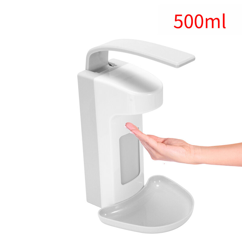 Hurtownie ścienny dozownik 500 Ml dozownik do mydła dezynfekcji dozownik z tworzywa sztucznego pompy strona główna akcesoria łazienkowe do hotelu