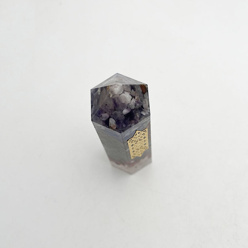 Mode Kristall spalte Orgon 83x25mm 1pc retro Reiki Healing bunte natürliche stein quader charms Zubehör freies verschiffen
