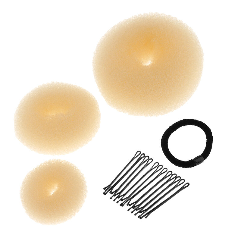 Ciambella Scrunchie Holder Hair Bun Ring strumento per parrucchiere per ragazze