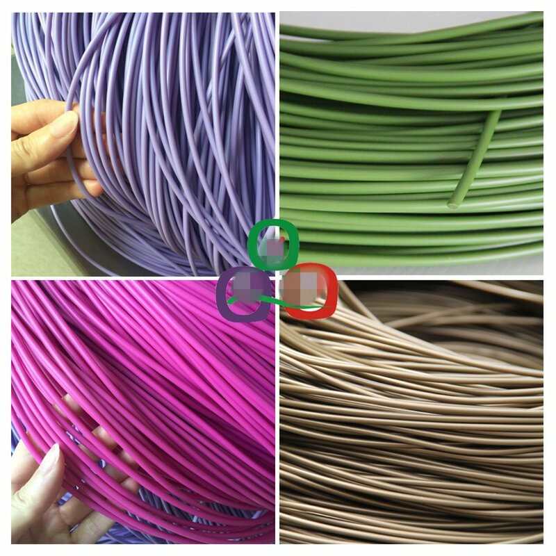 Твердый круглый синтетический ротанговый Плетеный материал, 500 г, диаметр 3,5 мм, пластиковый ротанговый материал для вязания и ремонта корзи...